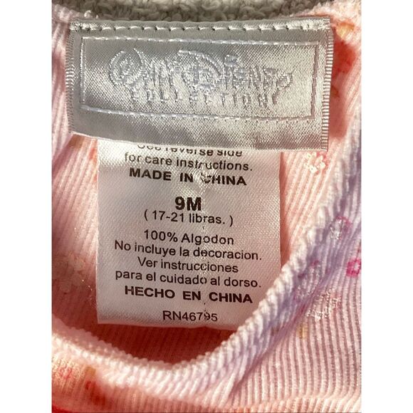 Vintage Winnie the Pooh Corduroy Romper With Pooh Embroidery Sz 9M - Picture 3 of 9